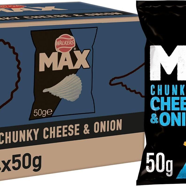 Walkers Max Cheese & Onion Crisps