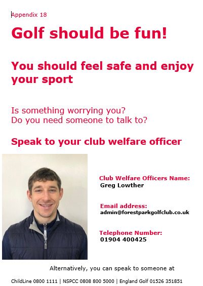 Club Welfare Officer