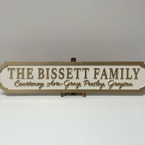 Personalised Family Name Street Sign – Decorative Indoor Home Plaque