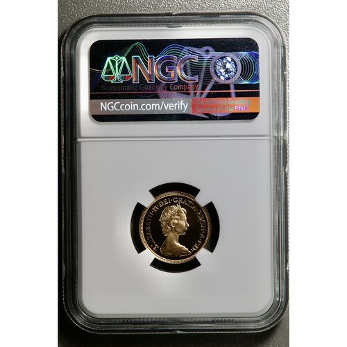 1983 Queen Elizabeth 11 gold proof half sovereign