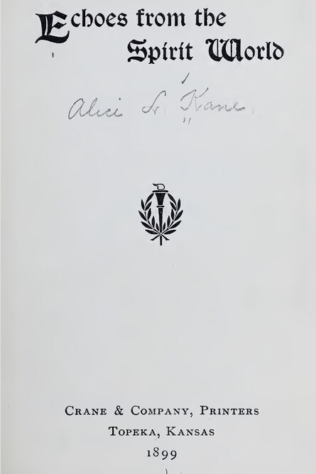 1899 | Echoes from the Spirit World