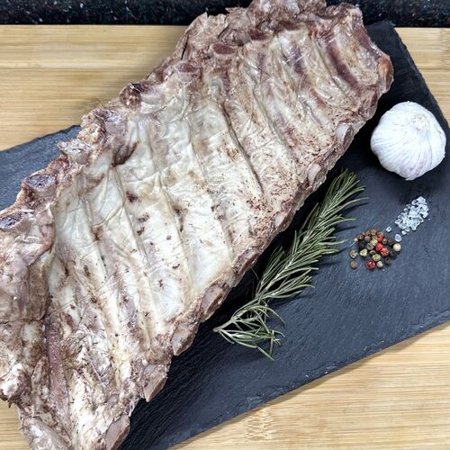 Cooked pork spare ribs