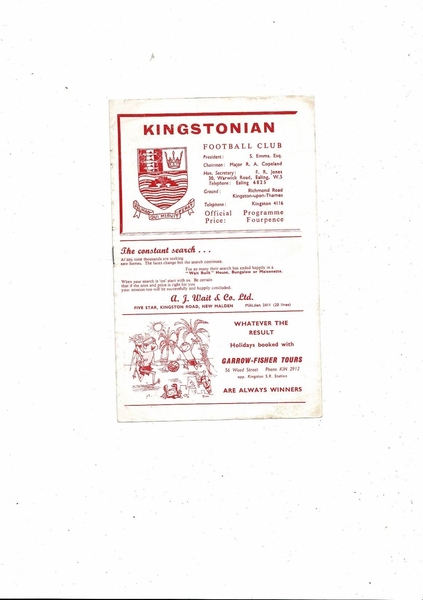 More Football Programmes being listed today