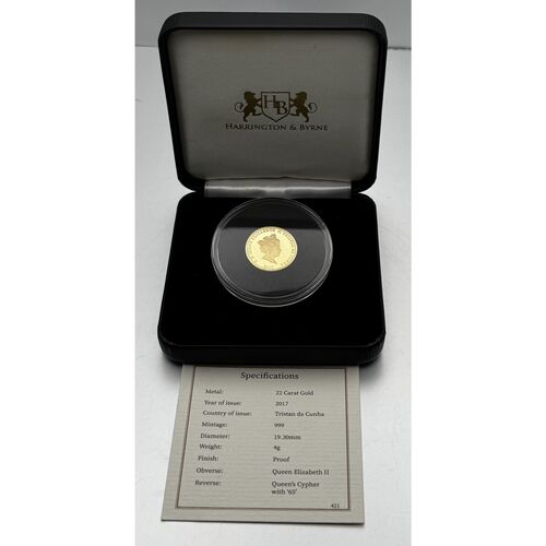 2017 Sapphire jubilee proof gold half sovereign