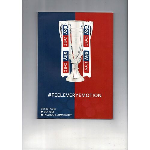 2018 Rotherham United v Shrewsbury Town Play Off Final League 1 Football Programme