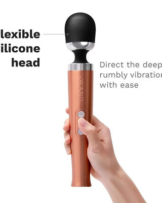Le Wand Diecast Rechargeable Massager Rose Gold