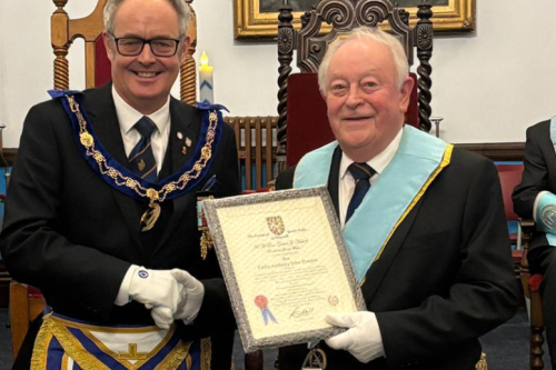 50 Years of Freemasonry for Colin Hooper