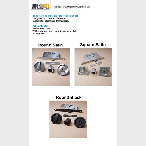 Pocket Door Privacy Lock