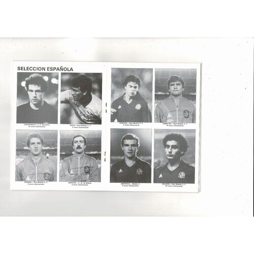 1987 Spain v England International Football Programme