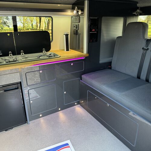 2016 VW T6 Camper Van 4 Berth 2.0 TDi T30 Black/White - Pro Conversion