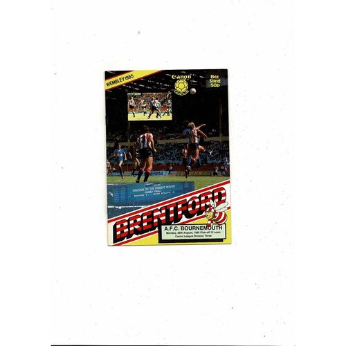 1985/86 Brentford v Bristol City Football Programme