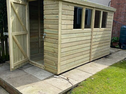 #P060 10x6 Pent Shed