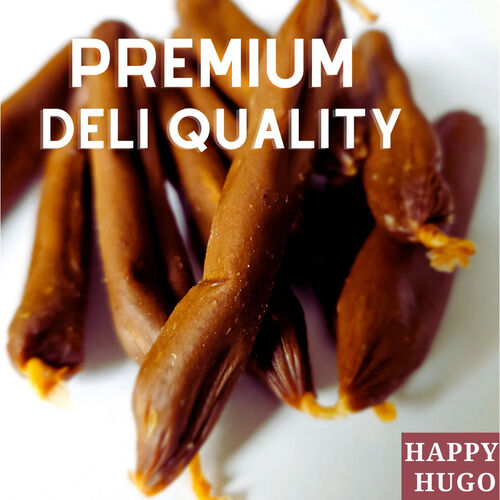 Pork & Beef Deli Sausages for dogs by Happy Hugo 200g