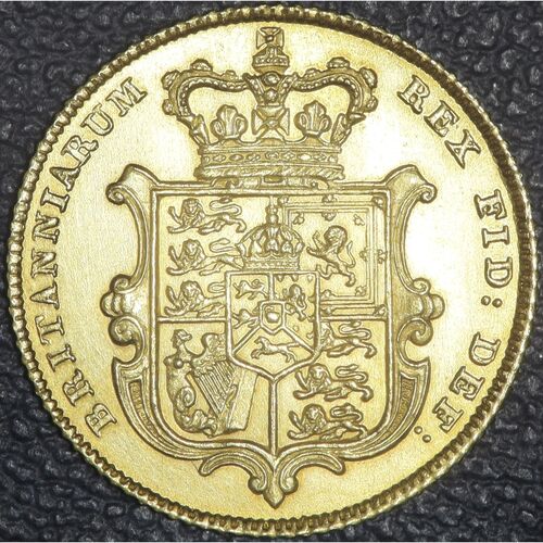 Choice 1828 King George 1V gold half sovereign
