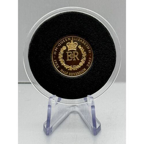 2017 Sapphire jubilee proof gold half sovereign