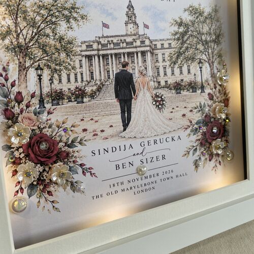 Personalised Wedding Venue Frame