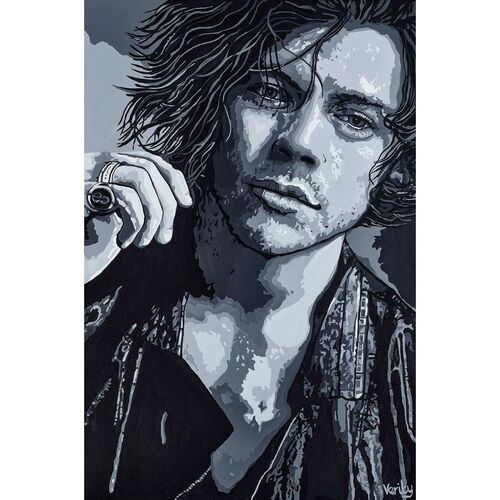 Original Harry Styles Painting by Sue Verity