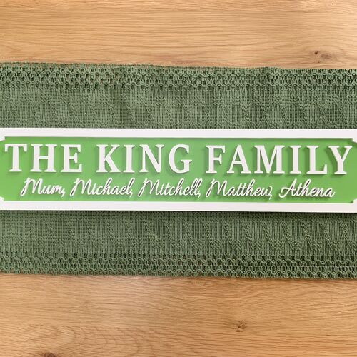 Customised Family Street Signs