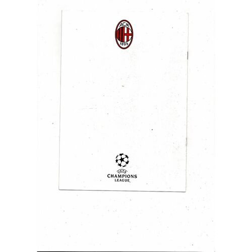 AC Milan v Chelsea Champions League Football Programme 1999/00