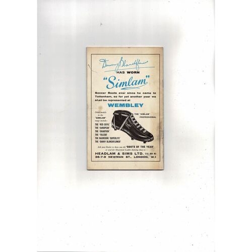 Tottenham Hotspur 1961 The Official Publication Of The Spurs Players Souvenir Book