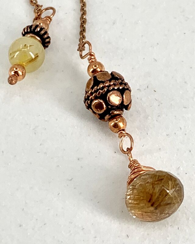 Copper Lariat Necklace