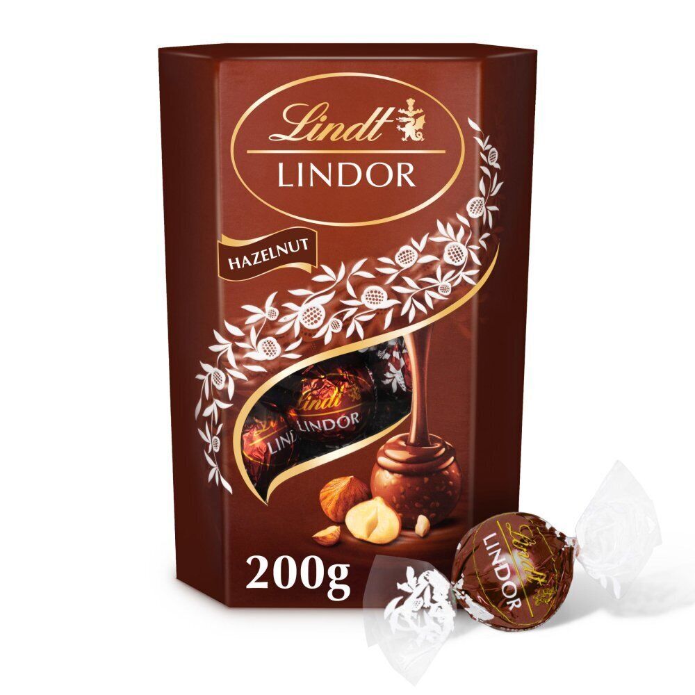 Lindt Lindor Hazelnut Chocolate Truffles Box