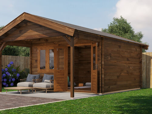 400cm x 400cm + 200cm Front Canopy