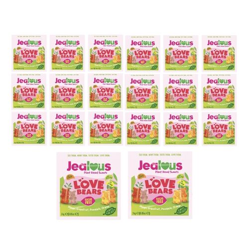 Case of Jealous Sweets Sugar Free Love Bears 20 x 24g