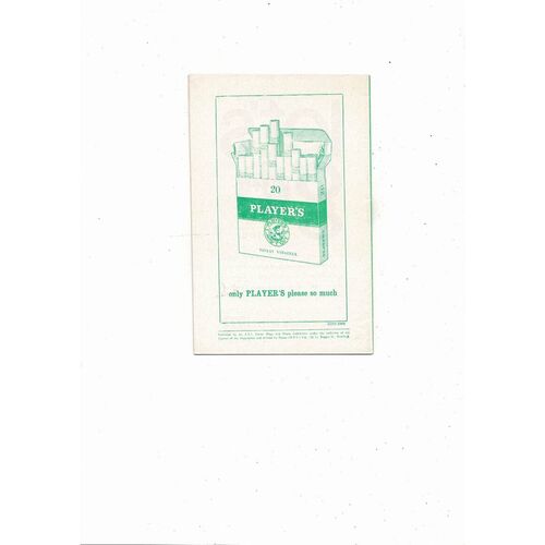 1964 Republic of Ireland v England Football Programme