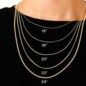 9ct yellow gold 1.3mm diamond cut curb chain 