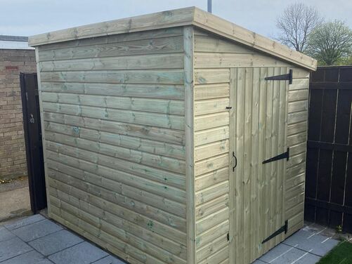 #P079 8x6 Pent Shed