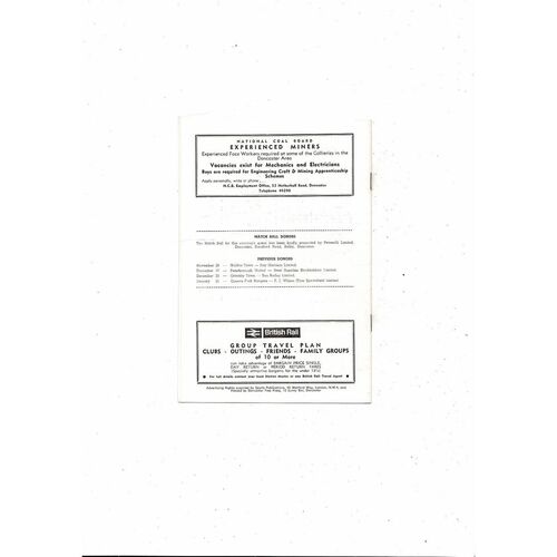 Doncaster Rovers v Stockport County Friendly Football Programme 1966/67