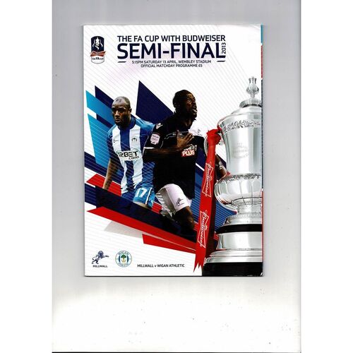 2013 Millwall v Wigan Athletic FA Cup Semi Final Football Programme
