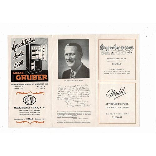 1947/48 Atletico v Real Madrid La Liga Football Programme