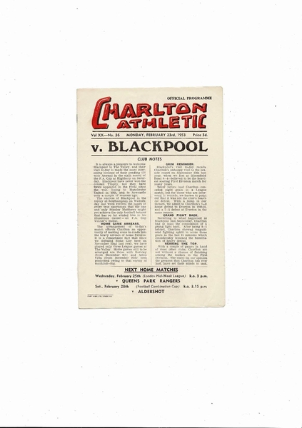 More Football Programmes being listed today