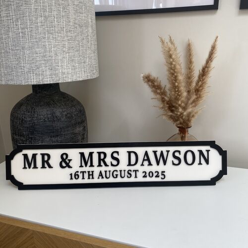 Mr & Mrs Street Signs
