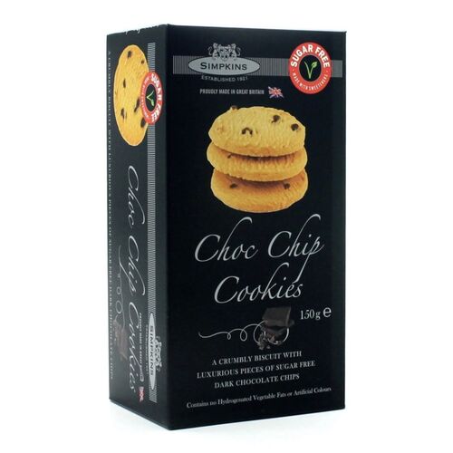 Simpkins Sugar Free Chocolate Chip Cookies 150g