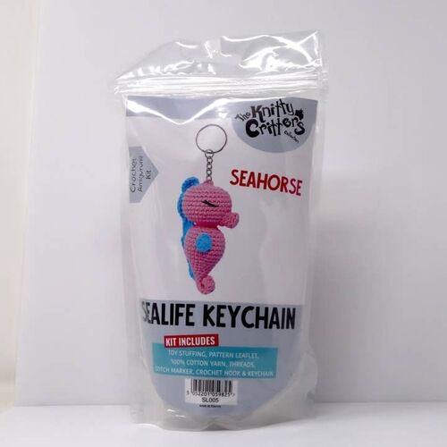 Knitty Critters Sealife Keyrings - Seahorse