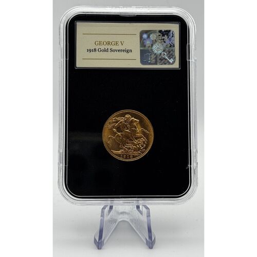 King George V 1918 Perth mint full gold sovereign
