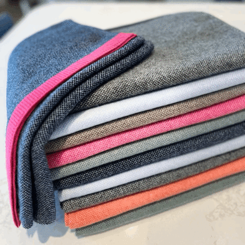 Cashmere jacquard scarf