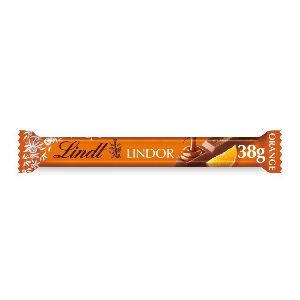 Lindt Lindor Orange Milk Chocolate Treat Bar