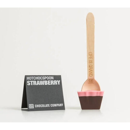 Strawberry Spoon HotChocSpoon by Chocolate Company 50g
