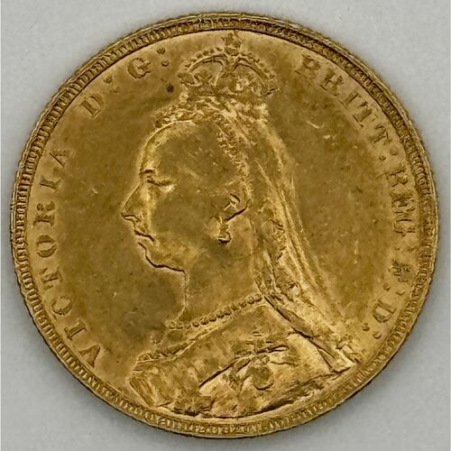 1888 Jubilee head full gold sovereign