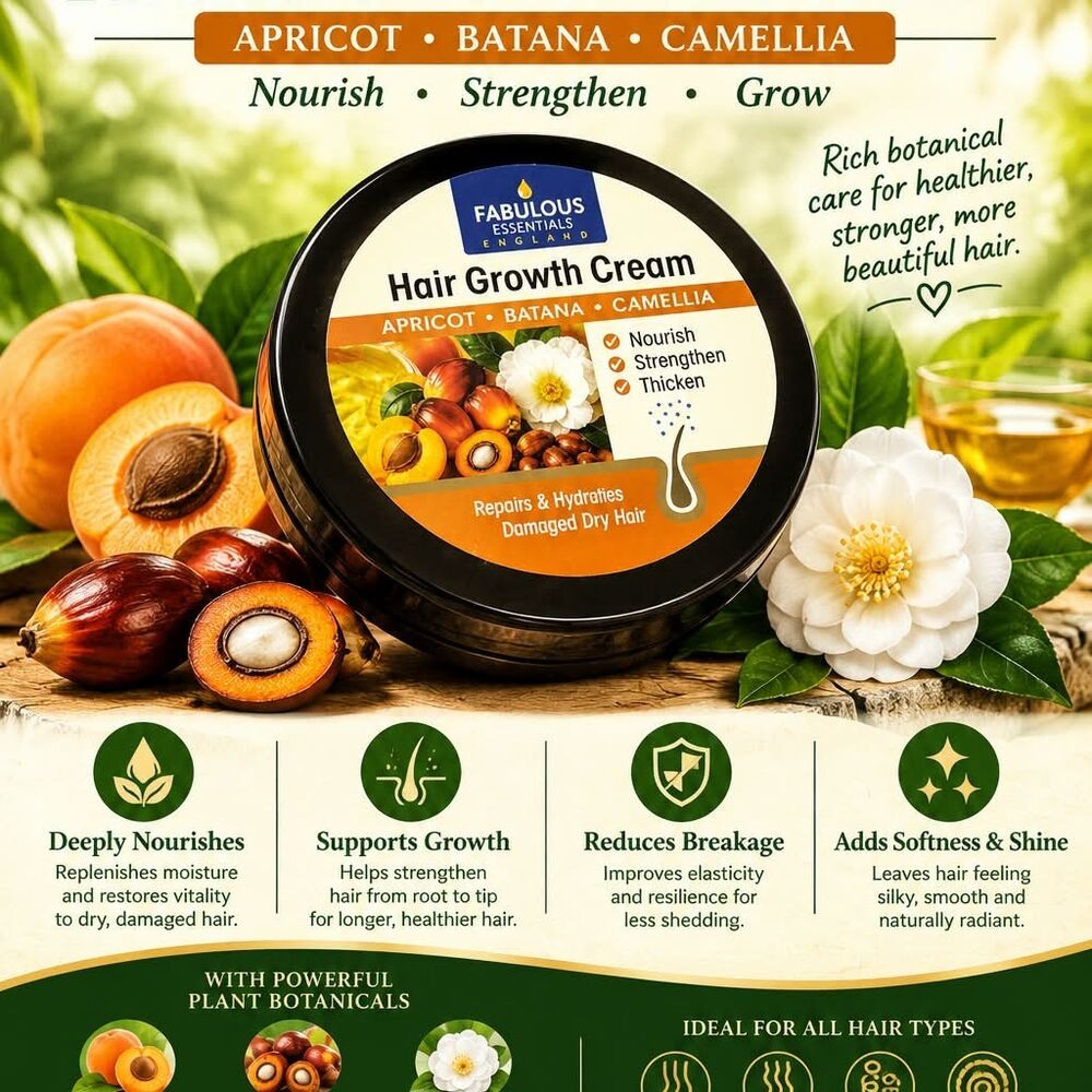 Hair Growth Cream - Apricot. Batana Camellia