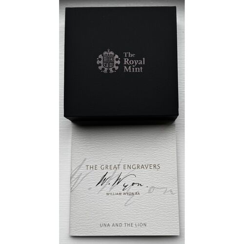 2019 Una and the Lion 2oz silver proof coin