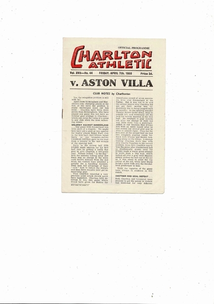 Football Programmes being listed today