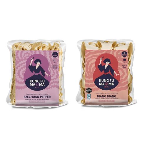 Kung Fu Mama Taiwanese Sun-Dried Noodle Kit (3 Servings)