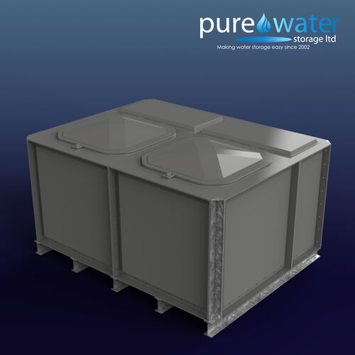 PW.2X1.5X1.IFB.DIV.AG(1+1) - 3000 LITRE DIVIDED SECTIONAL WATER TANK, INTERNALLY FLANGED BASE (IFB)