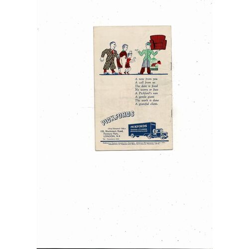 1949 Bromley v Romford Amateur Cup Final Football Programme