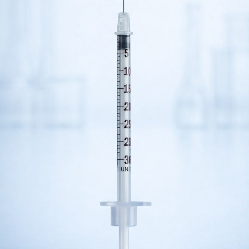10 x 0.3ml 8mm x 30g Insulin Syringe and needles with alcohol wipes